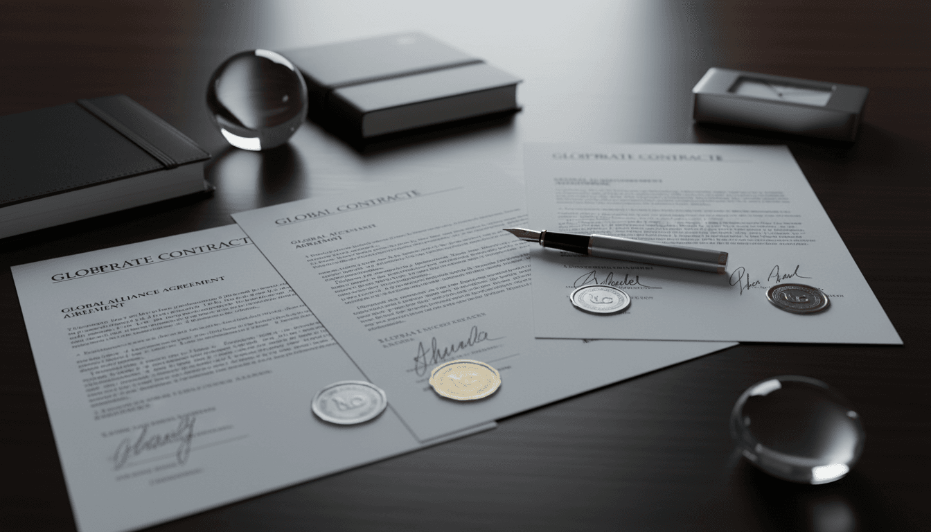 Completed partnership agreement and contract signing